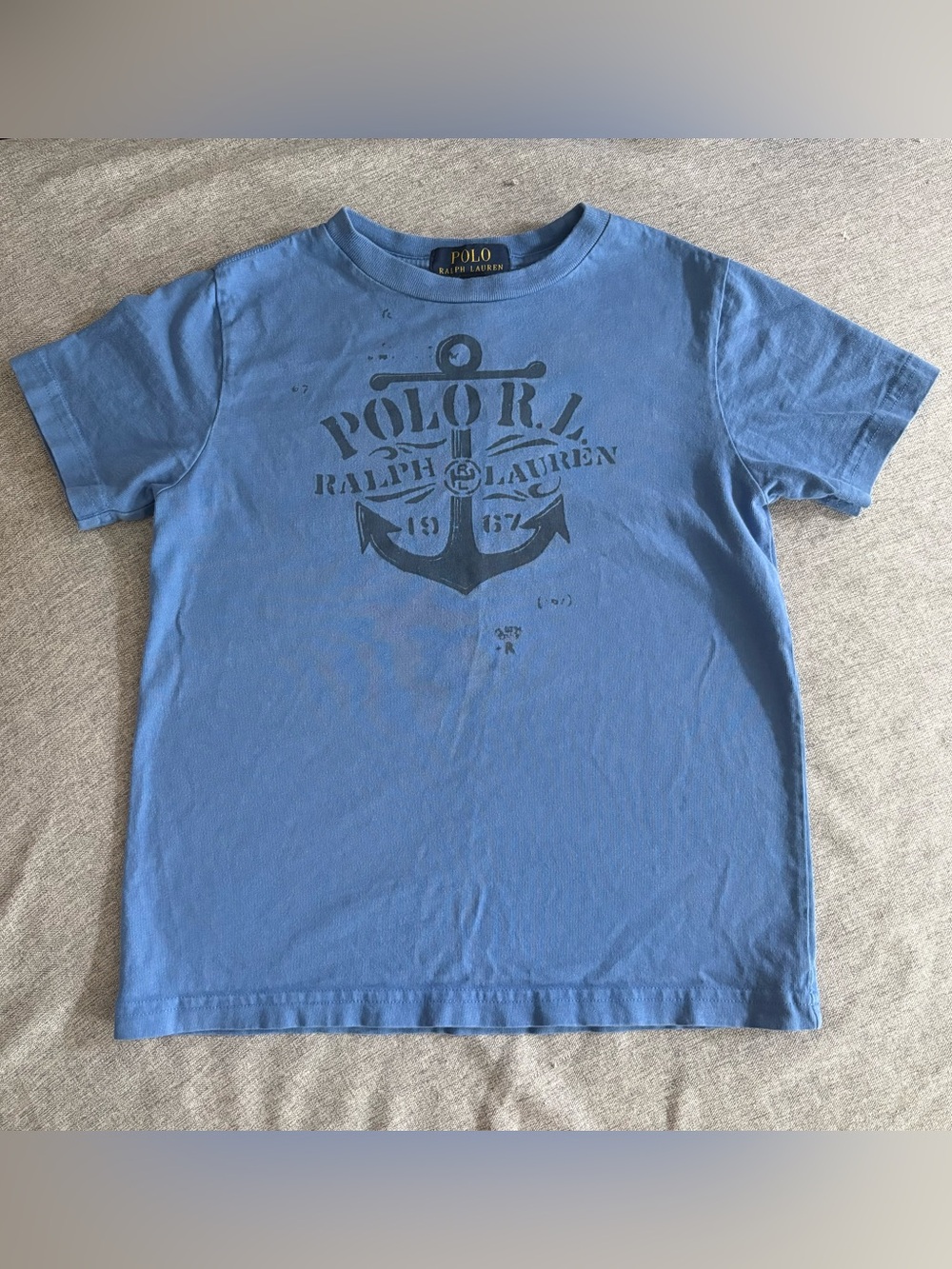 Polo by Ralph Lauren Blue Anchor Graphic Tee - 6